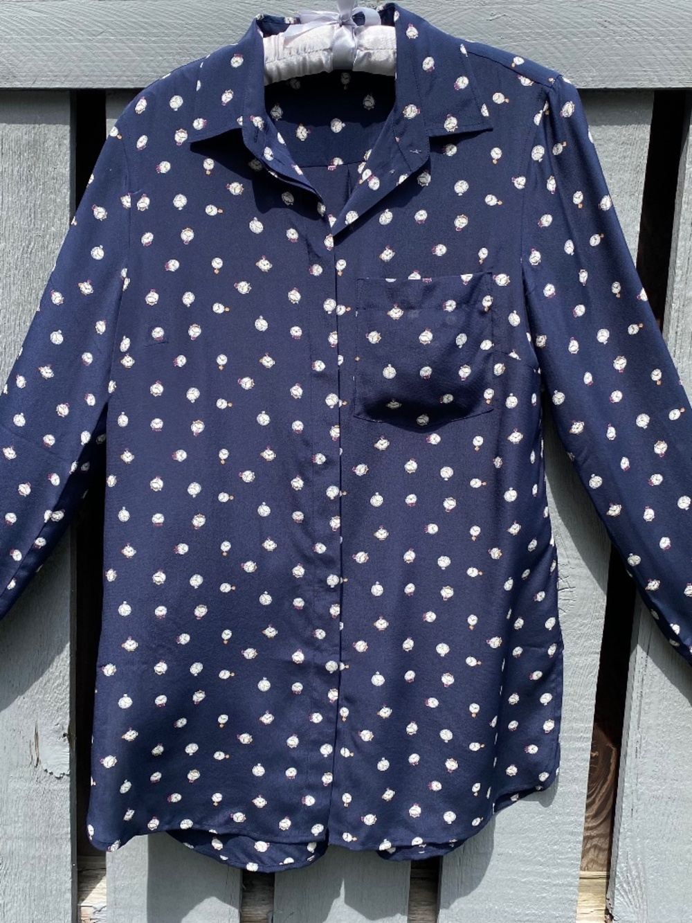 J.Crew relaxed-fit silk long shirt